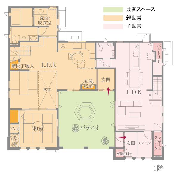 住友不動産二世帯の間取り